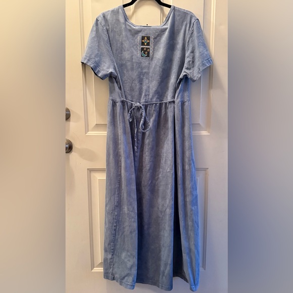 VTG Cactus Bay Southwest, Native Maxi Dress Lynne 2000 XL tie back Beautiful - Picture 6 of 8